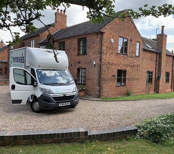 Home Removals Van Outside House